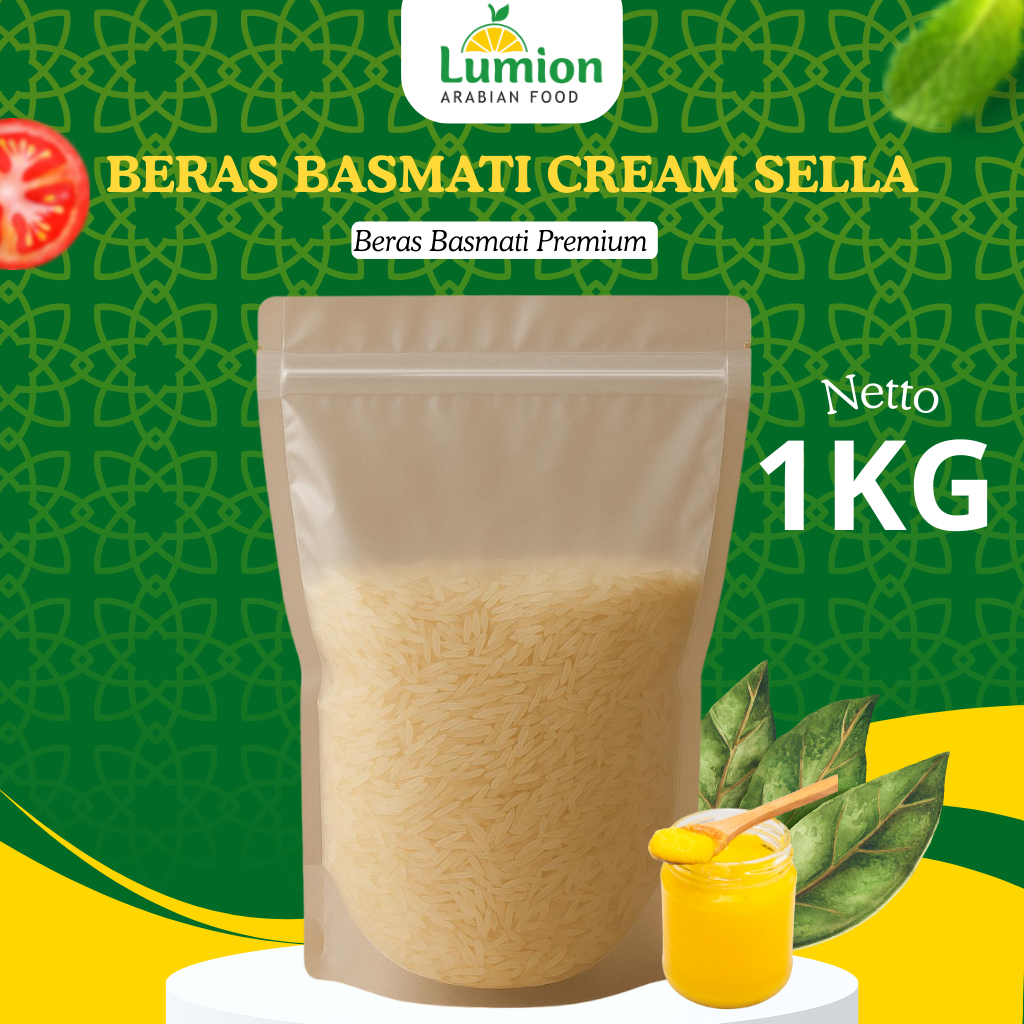 

Beras Basmati HANYA BERAS 1 KG kualitas beras mati arab pakistan india kebuli briyani mandhi 1kg