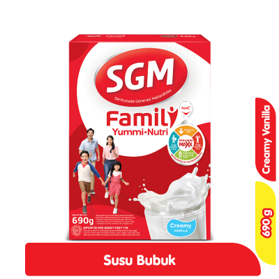 

SGM Family Yummi Nutri Creamy Vanilla 690 Gr Box 690Gr