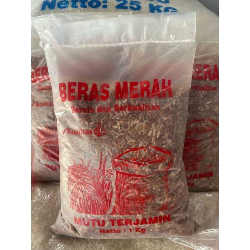 

Beras Merah/Nasi Merah/Beras Rendah Gula/Beras Diet kemasan 1 kg
