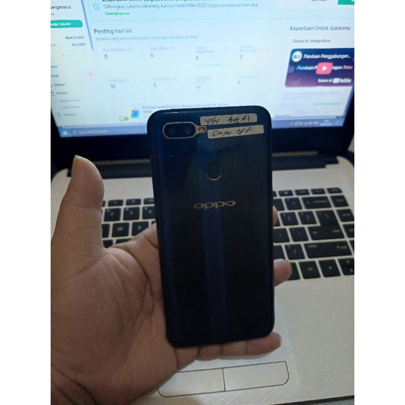 oppo a7 ram 4/64 minus sinyal off mesin original bukan republish
