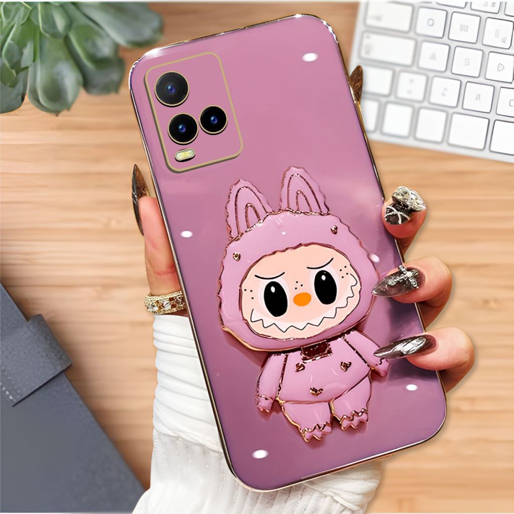 Casing Vivo Y21 Y21a Y21s Y21t Y33s Y33t Soft Case Plating Luxury Labu Kaca Miror Premium