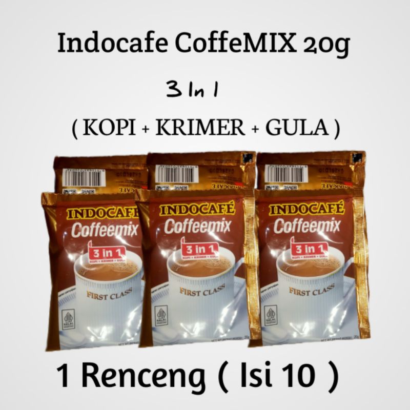 

Indocafe CoffeeMix 20g ( 1 Renceng isi 10 )