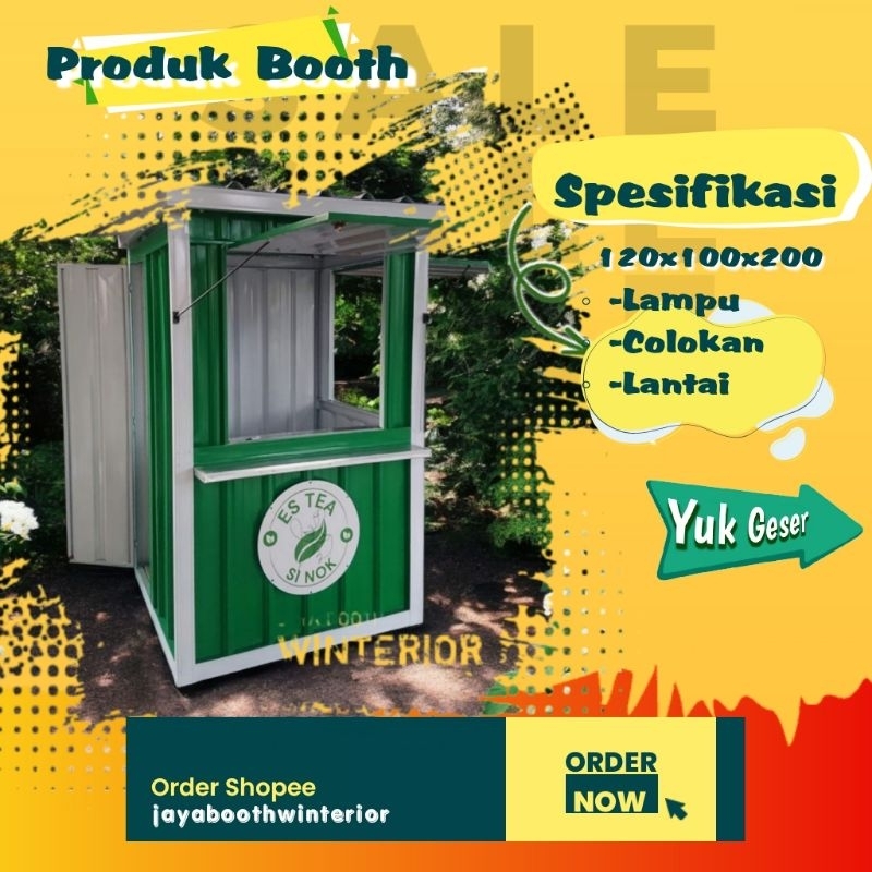 Booth Kontainer / 120X100X200 / Container / Booth Container / Gerobak Kontainer / Booth Stand Kontai