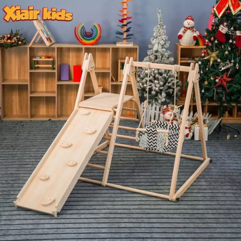 Playground Indoor Untuk Mainan Anak Anak Bahan Kayu