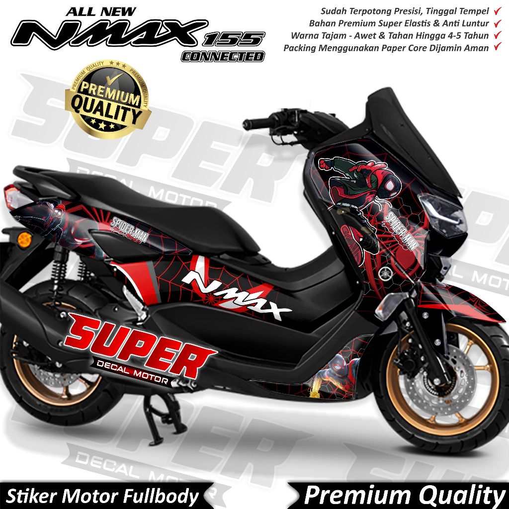 TERBARU Stiker Decal Yamaha Nmax 2020 2021 2022 Full Body Variasi Spiderman Keren