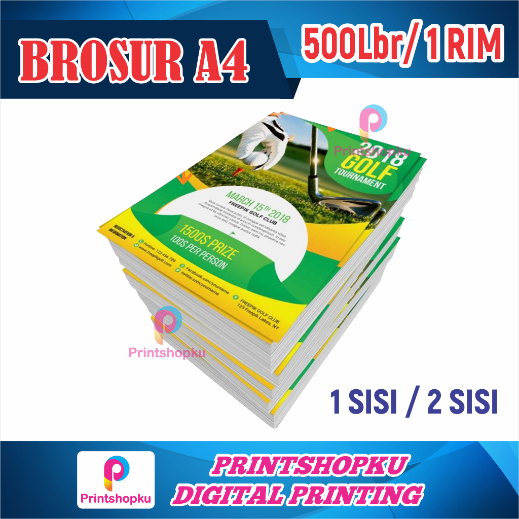 

[500 LBR] CETAK BROSUR A4 AP 120 GSM CETAK FLYER ARTPAPER 120 GSM PROSES CEPAT FULL COLOR
