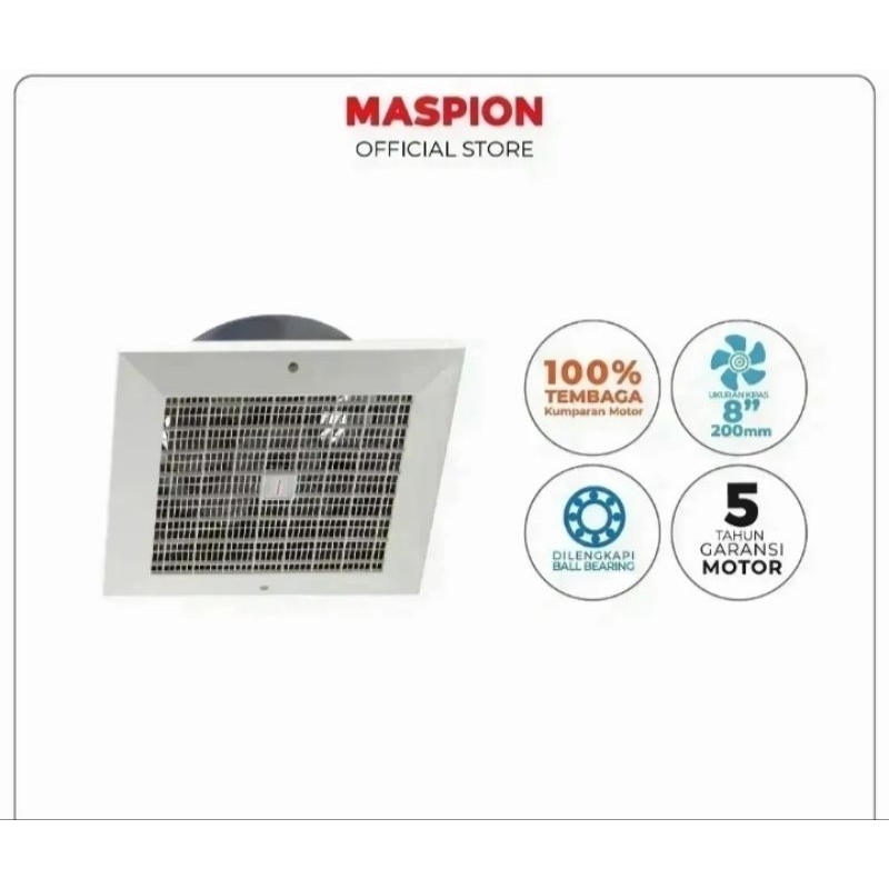 MASPION Kipas Exhaust / Exhaust Fan Plafon 8 inch CEF 20