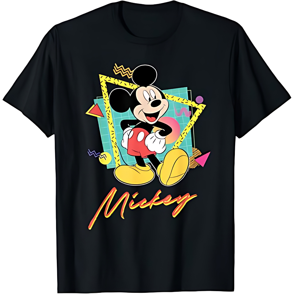 Disney Mickey Mouse Retro ’90s Couples Matching Valentine’s T-Shirt
