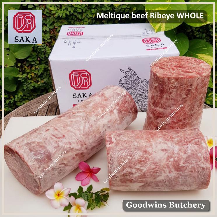 

Beef MELTIQUE RIBEYE whole cuts Australia SAKA frozen daging sapi meltik Scotch-Fillet Cuberoll for Teriyaki Shabu2 Sukiyaki Saikoro Roast Schnitzel