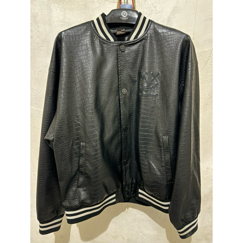 Jaket Varsity Ricky Is Clown Black Mamba