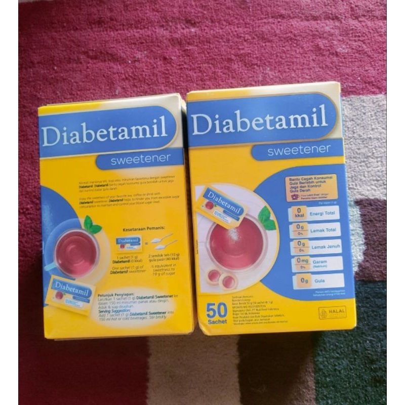 

Diabetamil sweetener 50 sachet