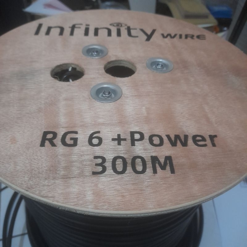 kabel cctv rg6 hitam outdoor infinity