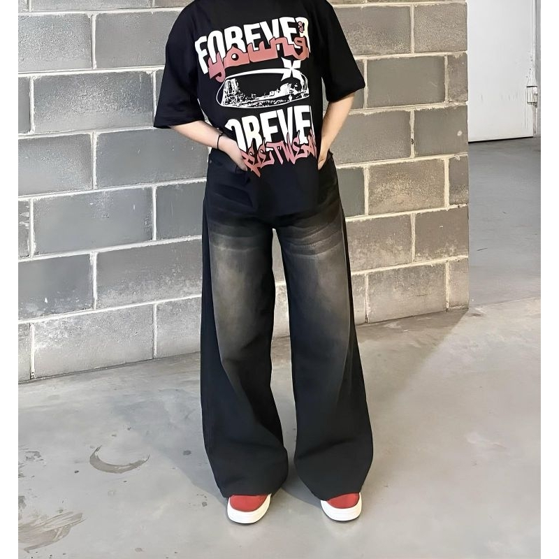 Celana Jeans Panjang Pria Baggy Jeans Pria Jumbo Celana Jeans Gombrong Skena