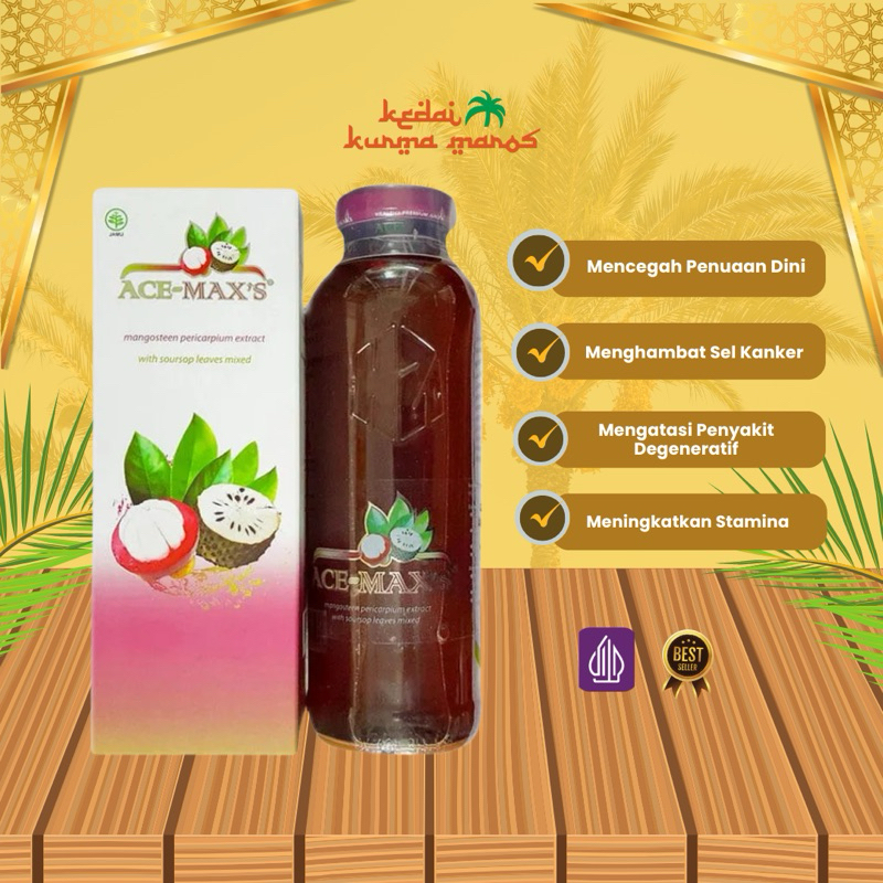 

ACE MAX’S - Jus Ekstrak Kulit Manggis Daun Sirsak 350gr
