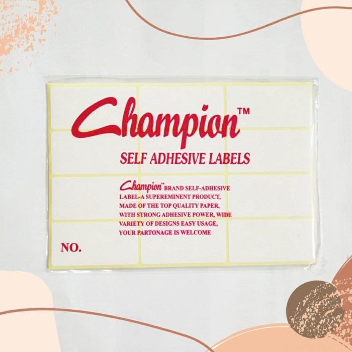 

Label Harga Label Stiker Champion Isi 25 Pack (103, 112, 121)