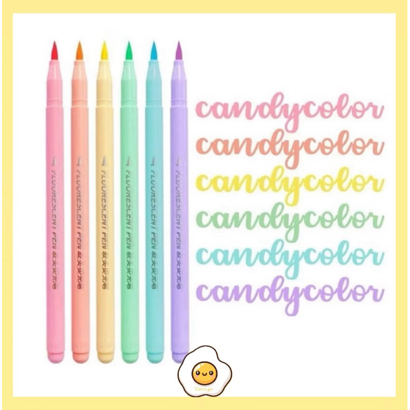 

Brush Pen Highlighter Pen Calligraphy Brush Lettering Aesthetic Vintage Warna Warni Brush Marker Pena Kuas Warna Pulpen Pena Kaligrafi Coloring Markers Highlighter Set / Stabilo Set