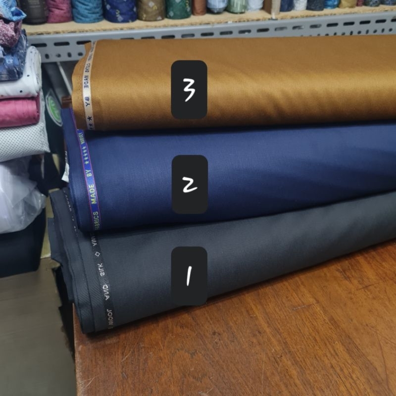 Kain Pemda  Semi Wool Katun  lembut  Bahan Seragam PDH PNS Guru wanita pria