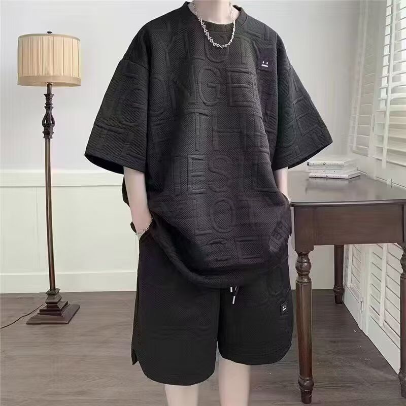 Baju Set Pria  Baju Setelan Pria Kekinian Korea Kaos Oversize Pria Cowok Kaos Celana Set Outfit Pria