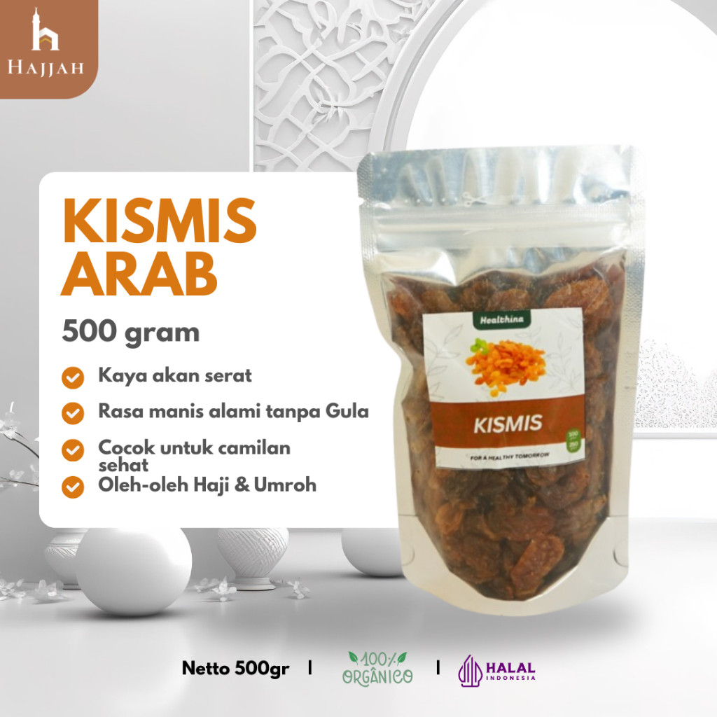

Kismis Arab 500 gram Oleh-Oleh Haji dan Umroh COD Makassar Asli 100% Original