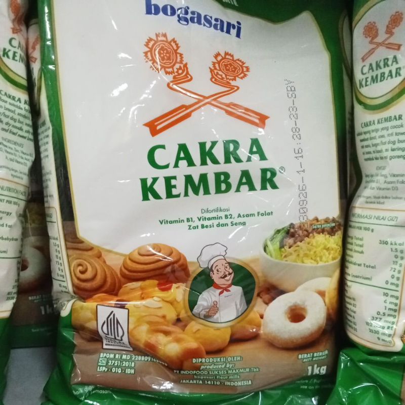

tepung terigu cakra kembar 1kg