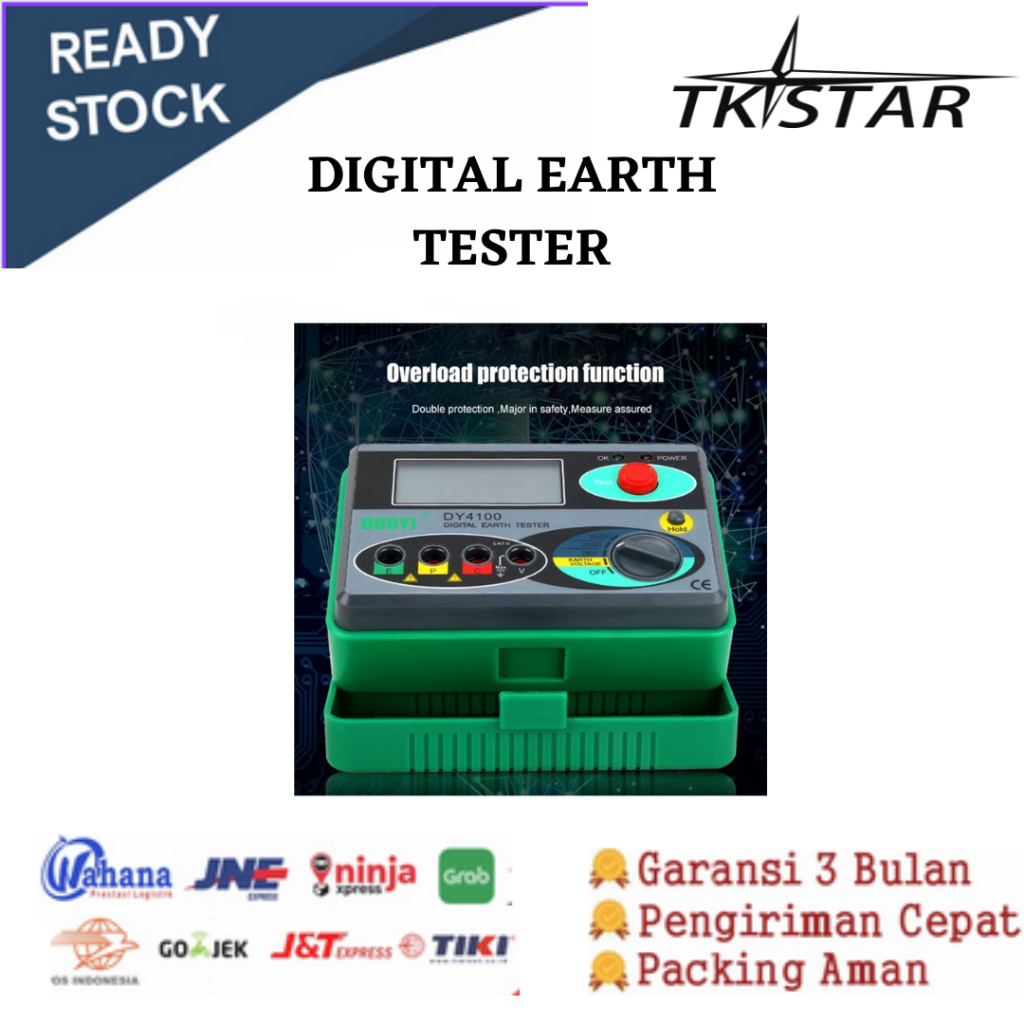 Ground Resistance Tester DUOYI Earth Tester Alat Pengukur Resistansi