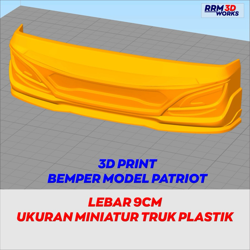 Bemper Miniatur Truk Plastik Variasi Patriot Jetbus