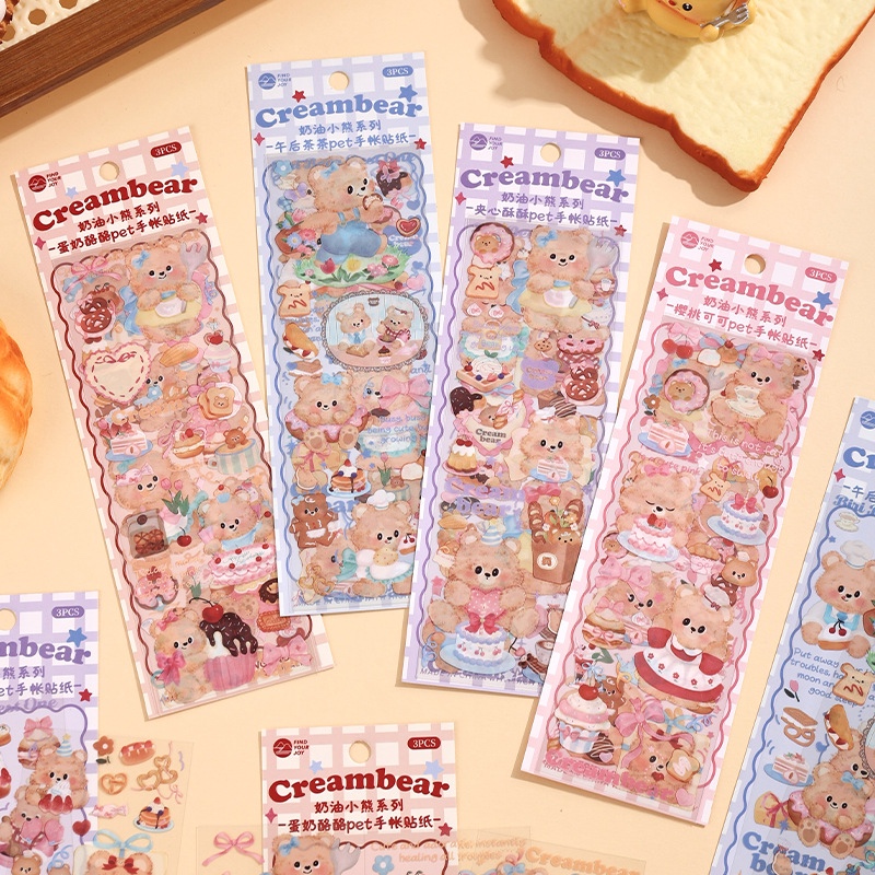 

3 lembar Deco Sticker Journal Planner atau Stiker Aesthetic DIY Scrap Book