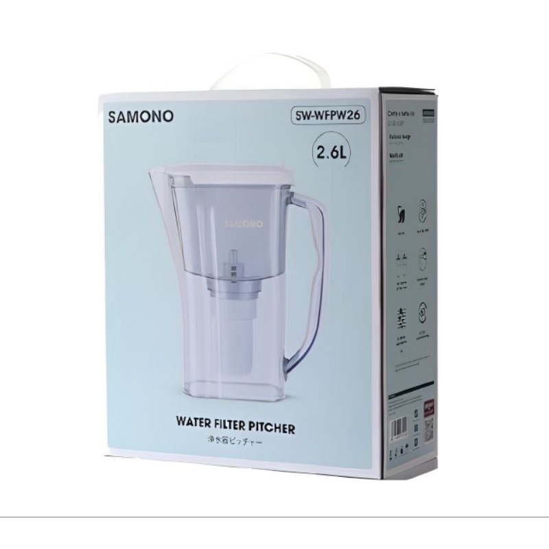 SAMONO Water Filter Pitcher SW-WFB26/Teko Filter/Teko Penyaring