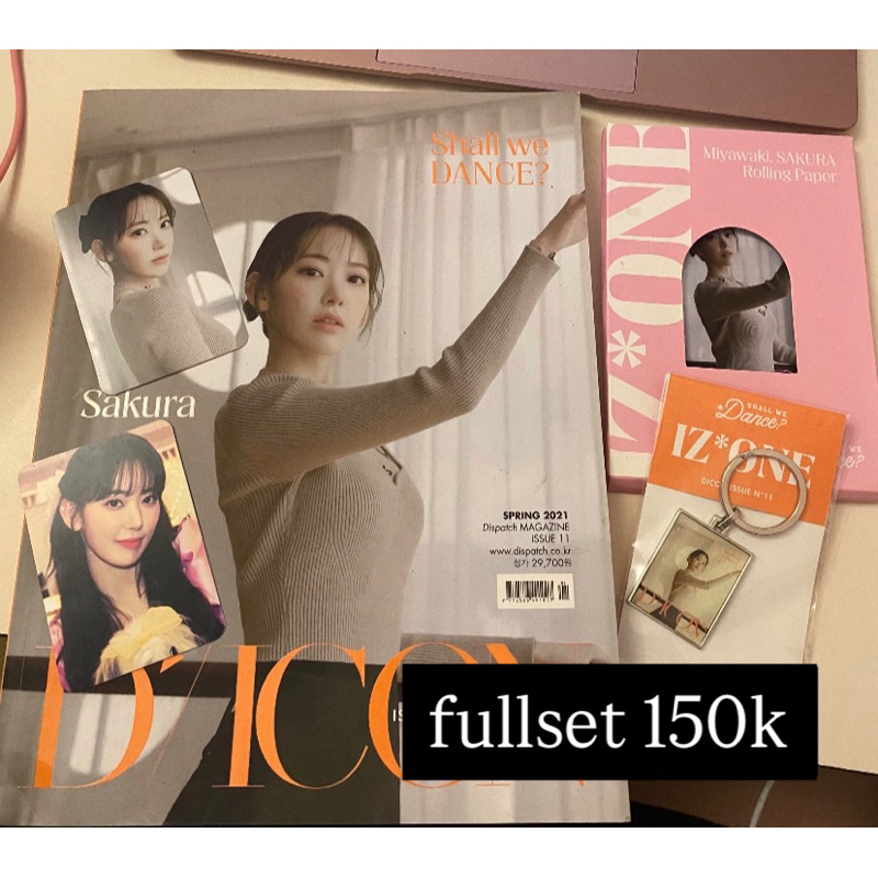 izone photocards and dicon set