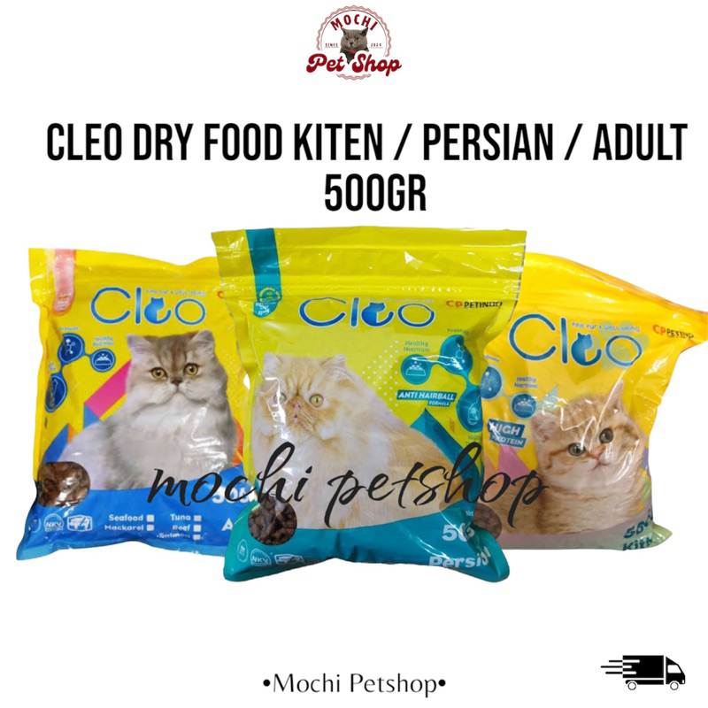 cleo dryfood / makanan kering / makanan kucing / kitten adult persian / Cleo