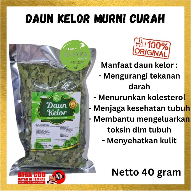 

Teh Kelor Curah Alami Hikmah 40 Gram Original