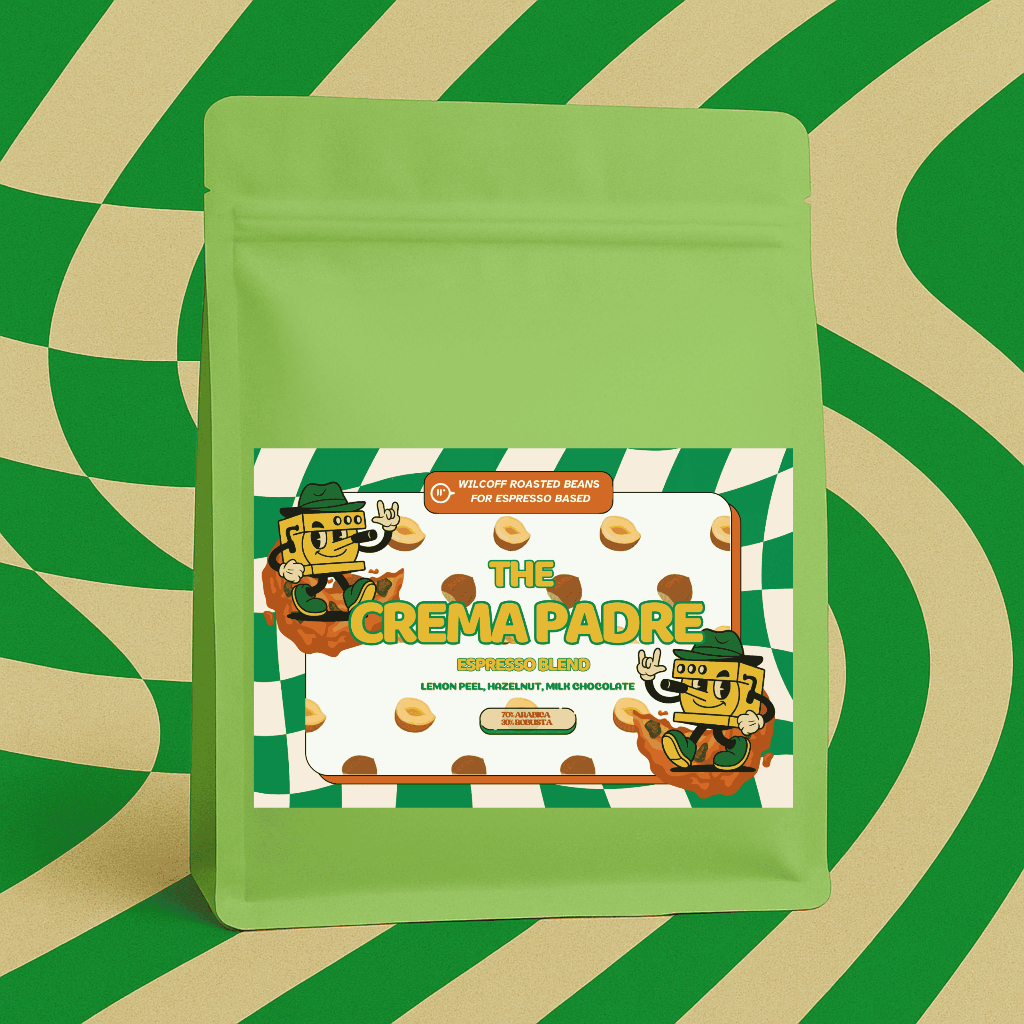 

Crema Padre Espresso Blend – Biji Kopi Premium untuk Kopi Susu & Americano by Wilcoff 1kg