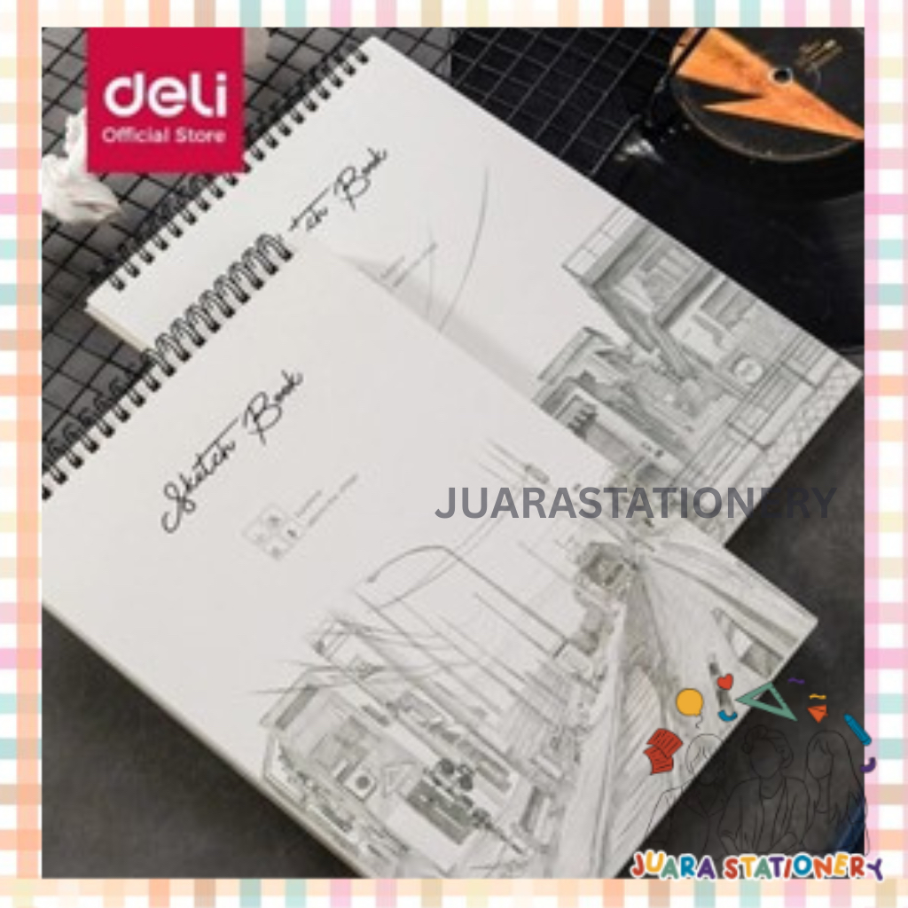 

Sketch Book Deli B5 Vertikal Jilid Spiral 40 Halaman (279) / Buku Gambar Deli Dapat Dibalik 360 Derajat 73628