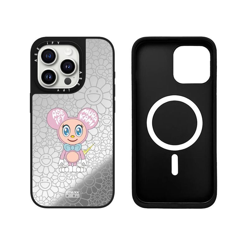 CASETiFY collaboration with Takashi Murakami for iPhone 16 ProMax phone case with mirror magnetic at
