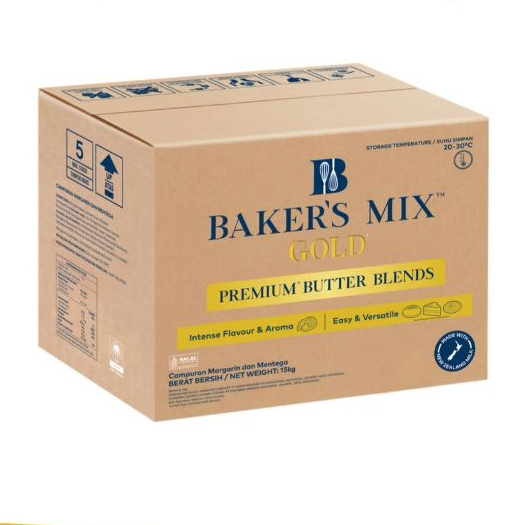 

Anchor Bakers Mix Gold Premium Butter Blends Campuran Butter Margarin