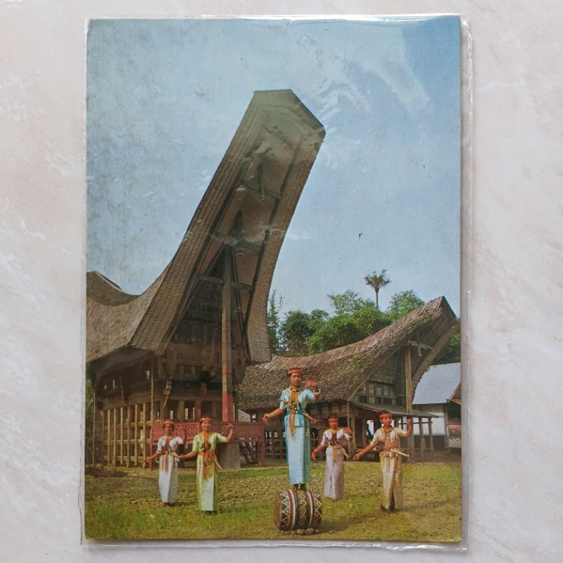 

Kartu Pos Jadul Foto Toraja House Rumah Adat Toraja tahun 1970-1980-an - YN2313