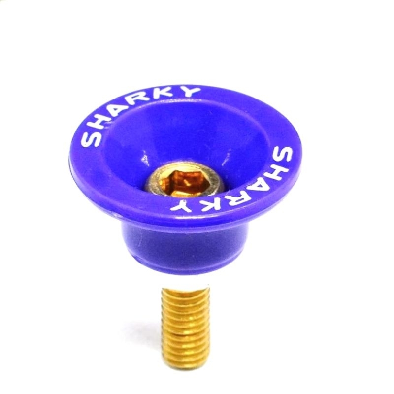 SHARKY Bulat Set Baut Baud L Mur Monel Plat Nomor Spakbor Slebor Anti Karat Universal