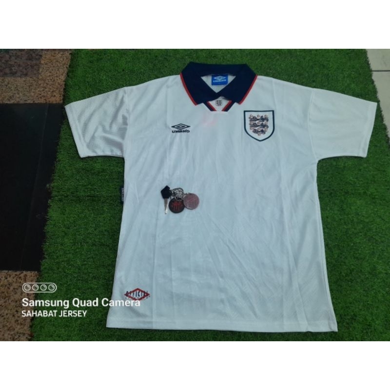 Jersey Inggris Home Retro 1994