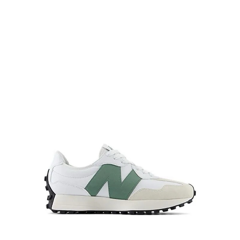 New Balance 327 Men's Sneakers Shoes - White/Green SKU 0888-NEWU327SKC