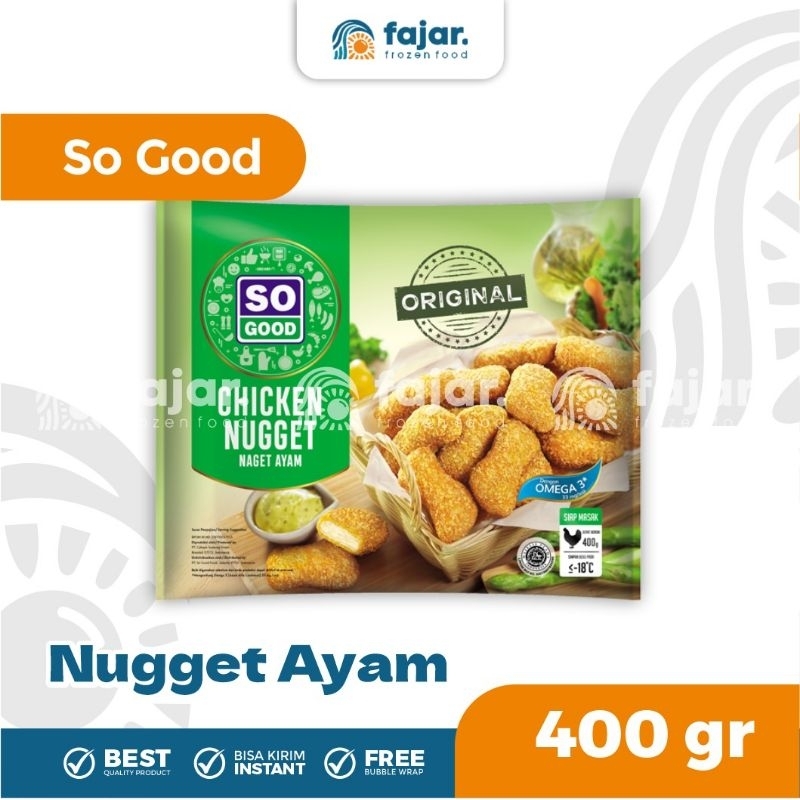 

[Best Seller] So Good Nugget Ayam 400g
