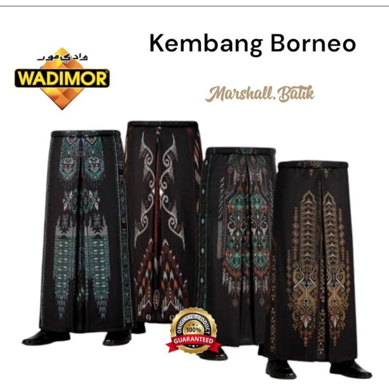 Sarung WADIMOR KEMBANG BORNEO/Sarung Pria Dewasa Terbaru Wadimor Original