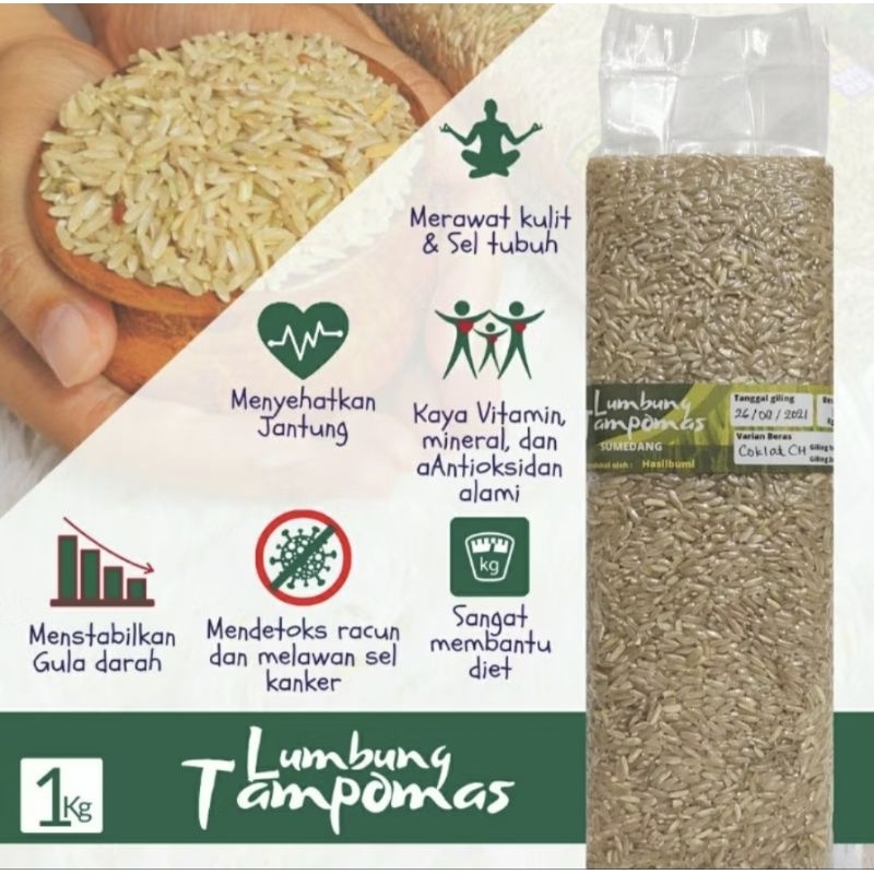 

Beras coklat 1kg Tanpa pewangi, pewarna dan pengawet