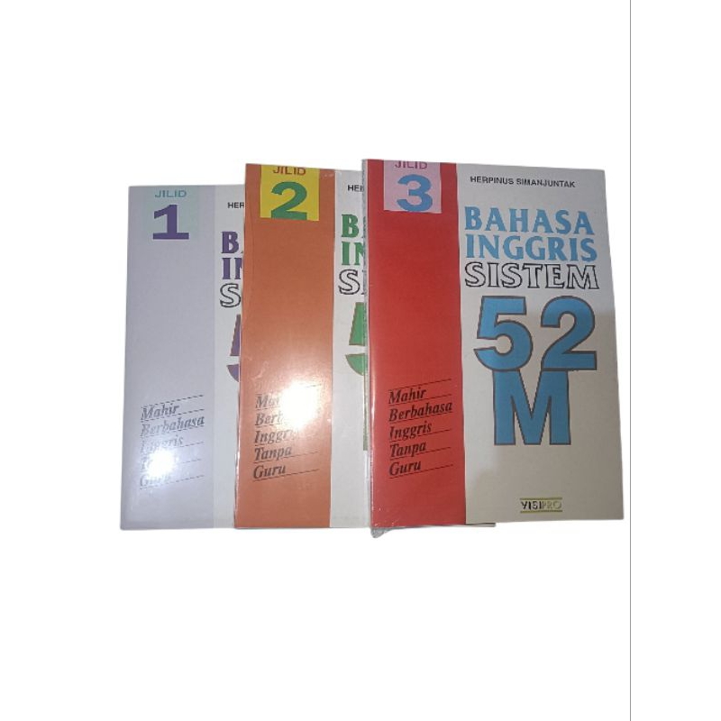 buku bahasa Inggris sistem 52 m edisi komplit jilid 1 2 dan 3