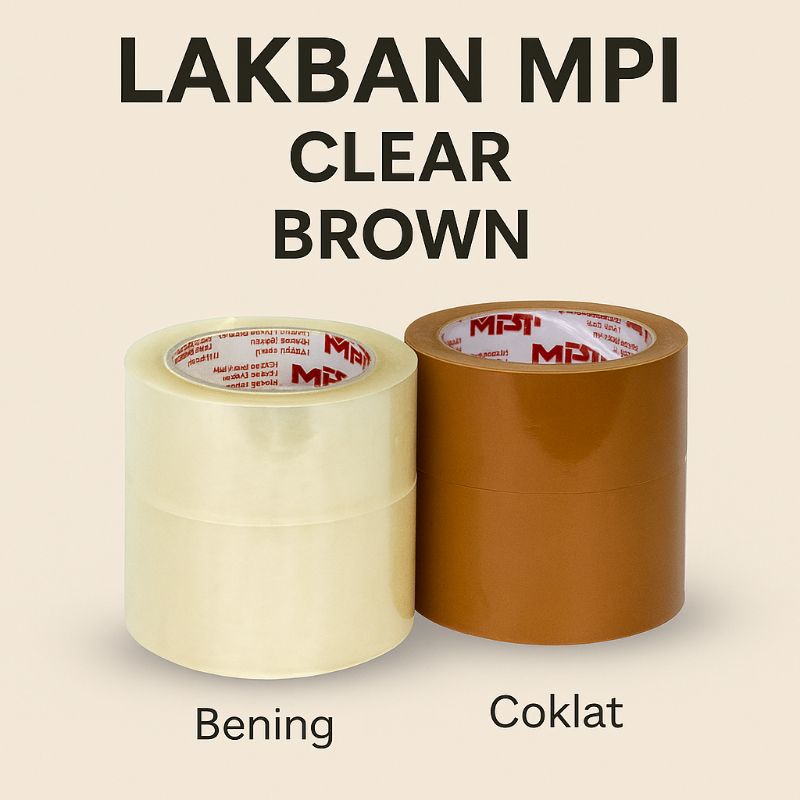 

Lakban MPI Bening / Coklat - Lakban Kuat Murah Berkualitas | 90 Yard