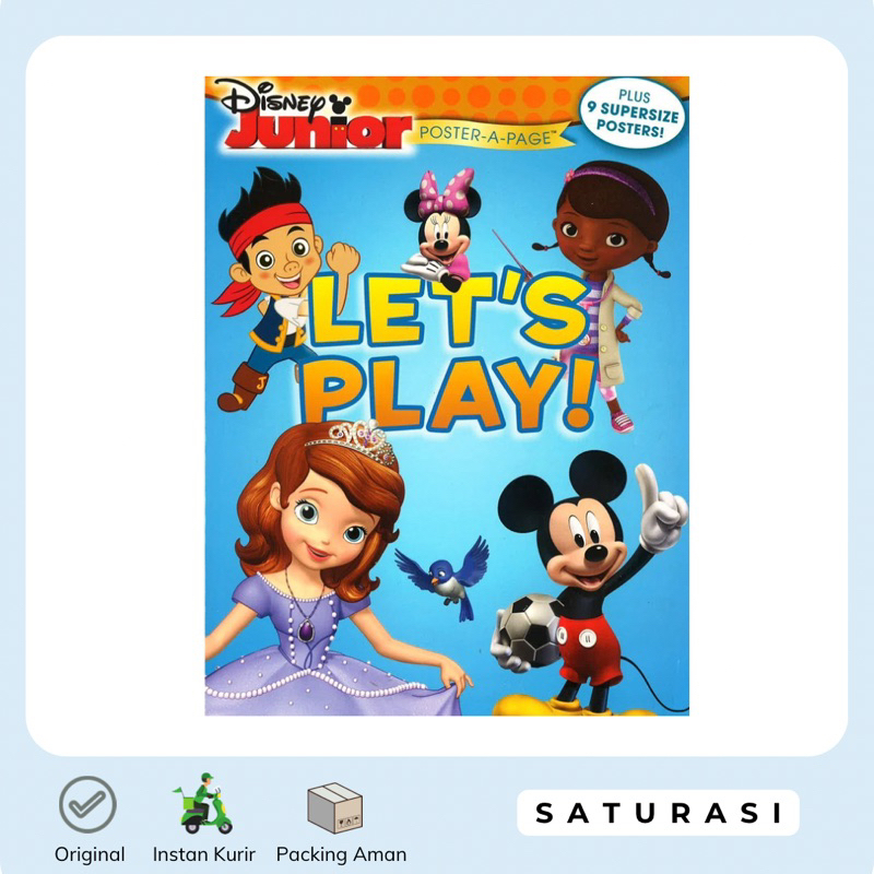 (Saturasi New) Disney Junior: Let's Play - Buku Anak Import