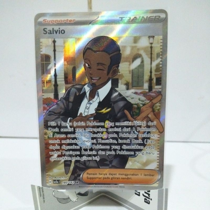 Salvio Full Art Trainer SR Kartu Pokemon TCG