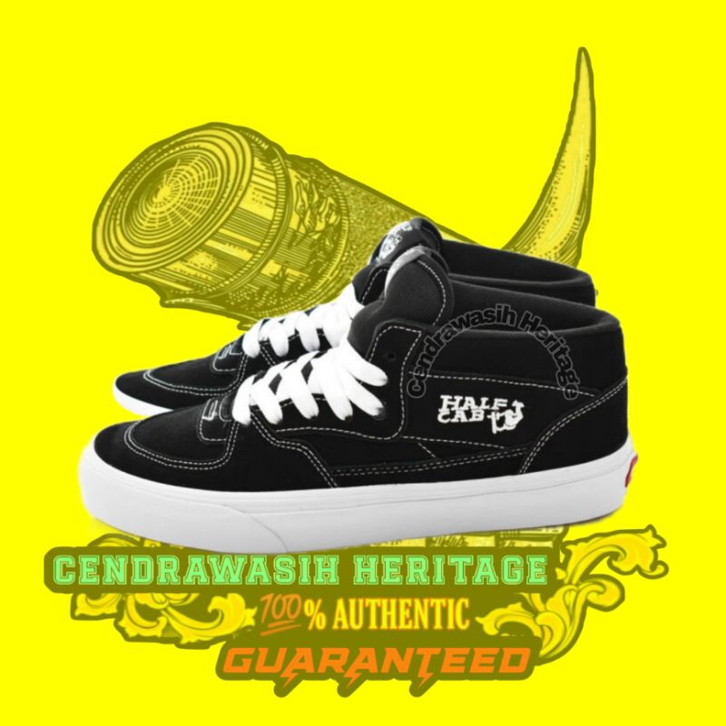 Vans Half Cab Black White 100% Authentic