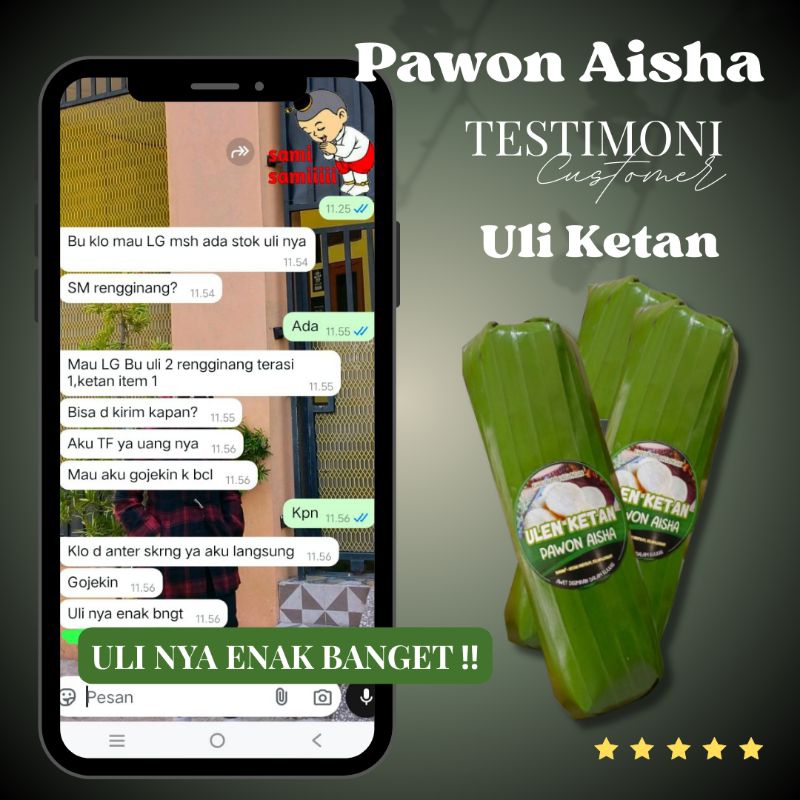

RB22 ULI KETAN / ULEN PAWON AISHA ( 500 GRAM ) KEMASAN VACUM AWET & TAHAN LAMA