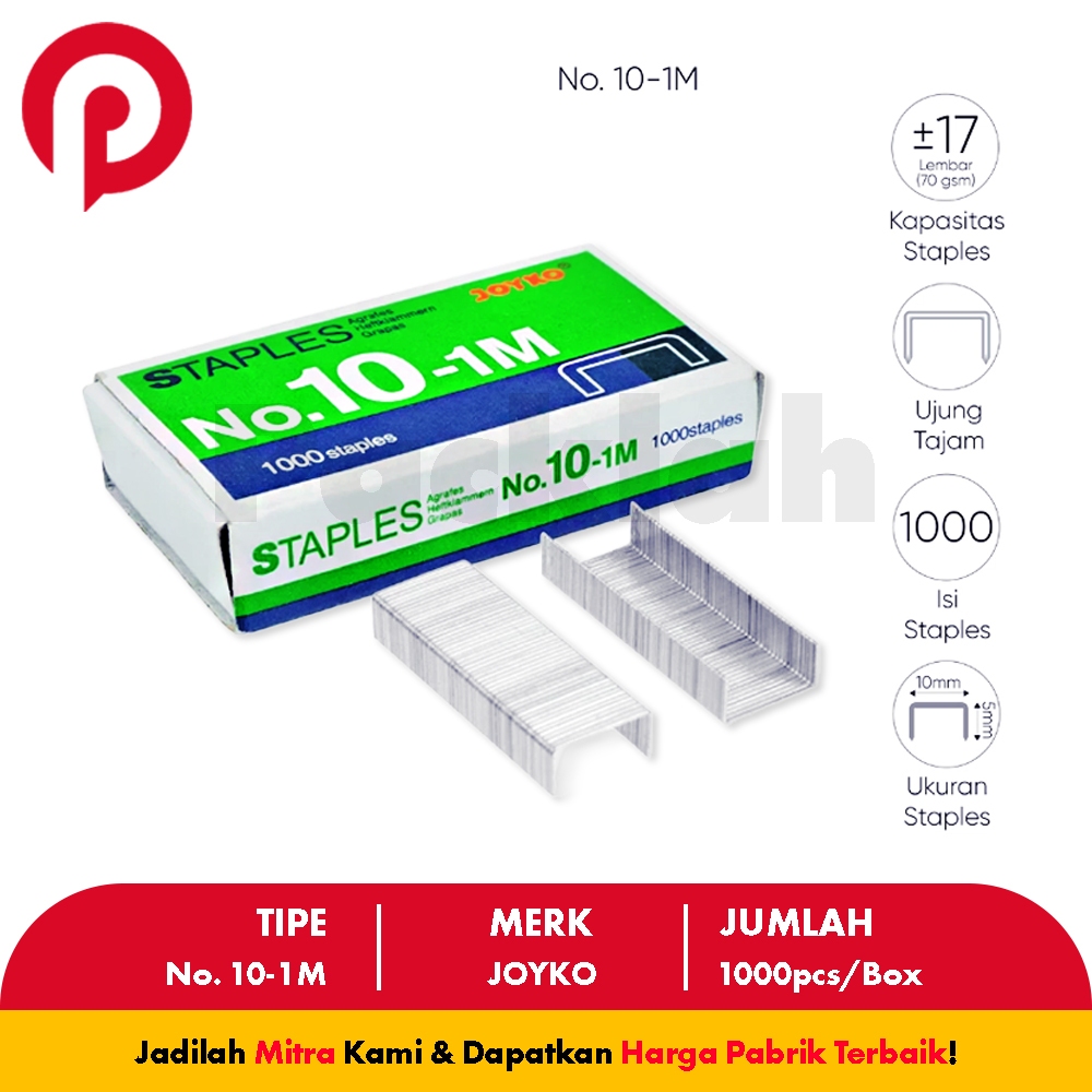 

Isi Staples No.10-1M JOYKO Best Quality PackLah