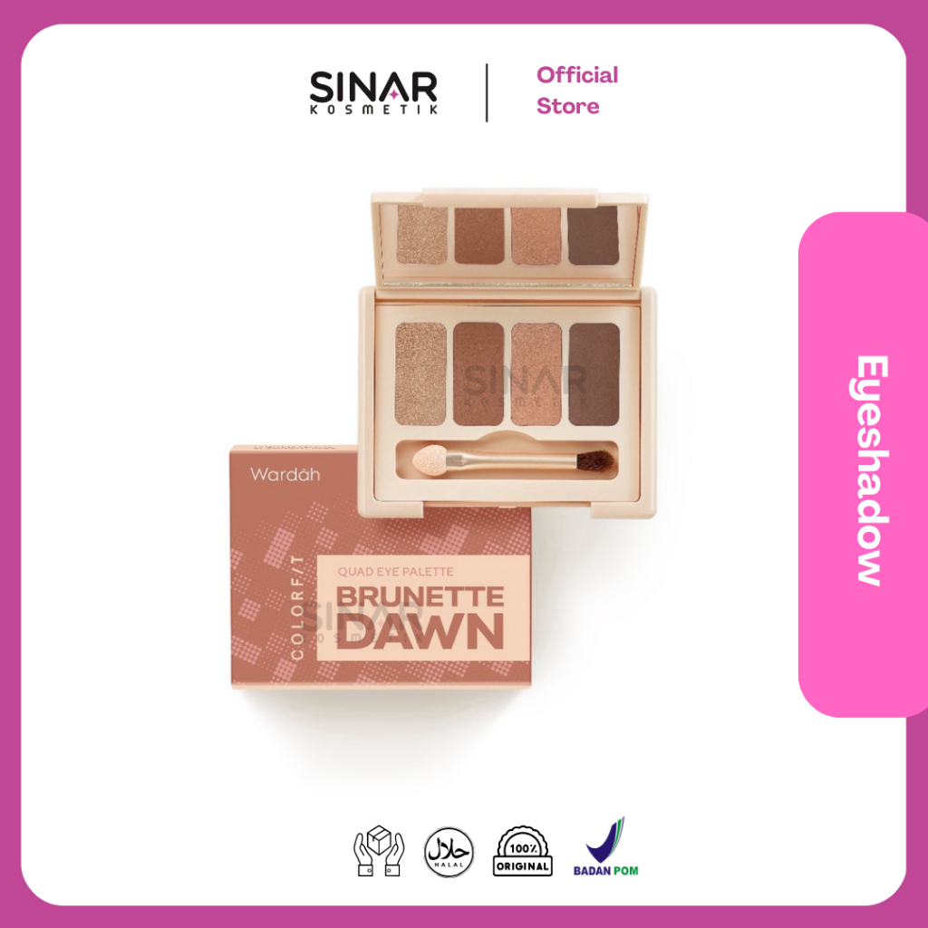 Wardah Colorfit Quad Eye Pallete - Eyeshadow 4 in 1